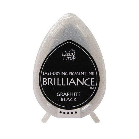 Tsukineko Brilliance Dew Drop Ink Pad - Graphite Black