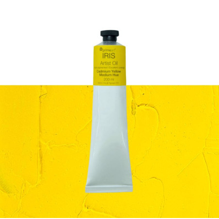 Primeart Iris Oil Paint 200ml Cadmium Yellow Medium Yue
