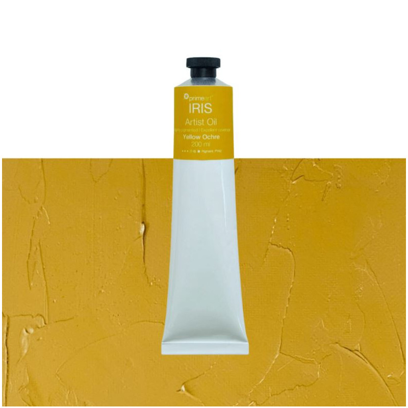 Primeart Iris Oil Paint 200ml Yellow Ochre