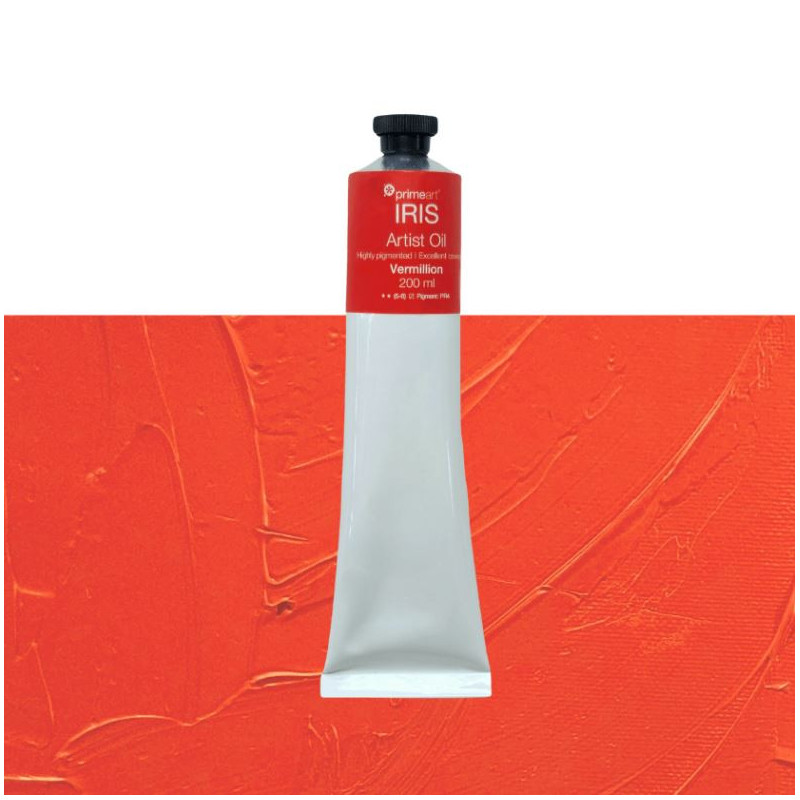 Primeart Iris Oil Paint Vermillion