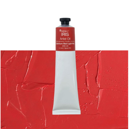 Primeart Iris Oil Paint 200ml Cadmium Red Light Hue
