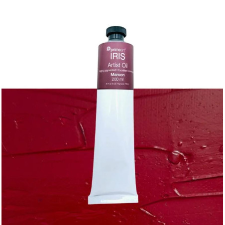 Primeart Iris Oil Paint 200ml Maroon