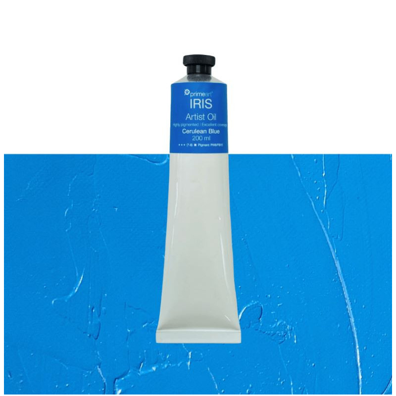 Primeart Iris Oil Paint Cerulean Blue