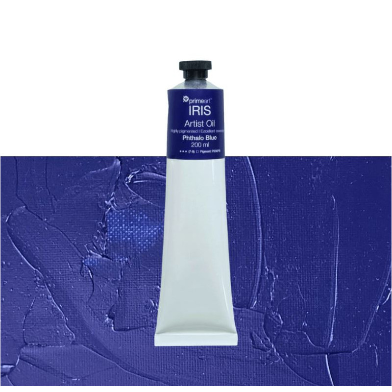 Primeart Iris Oil Paint 200ml Phthalo Blue