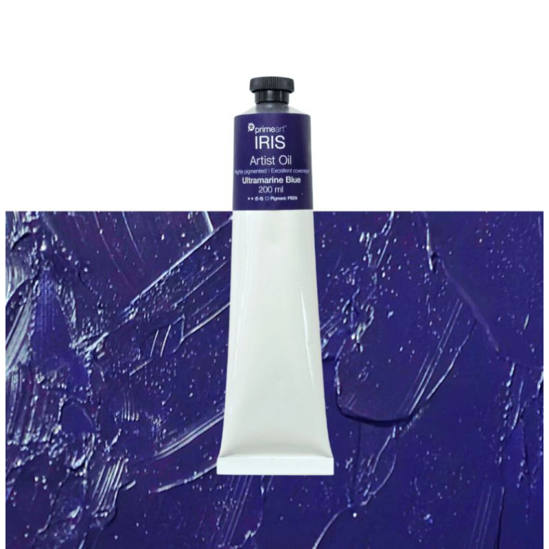 Primeart Iris Oil Paint 200ml Ultramarine Blue