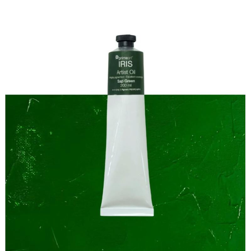 Primeart Iris Oil Paint 200ml Sap Green