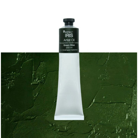 Primeart Iris Oil Paint 200ml Green Olive