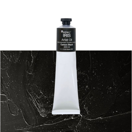 Primeart Iris Oil Paint 200ml Carbon Black