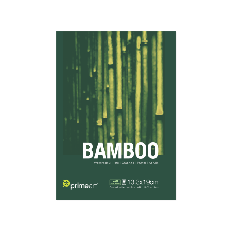 Primeart Bamboo Pad  265gsm 13.3 x 19cm - Small (10 Sheets)