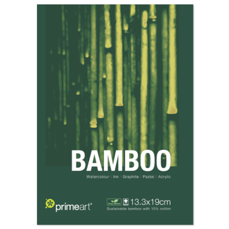 Primeart Bamboo Pad  265gsm 13.3 x 19cm - Small (10 Sheets)