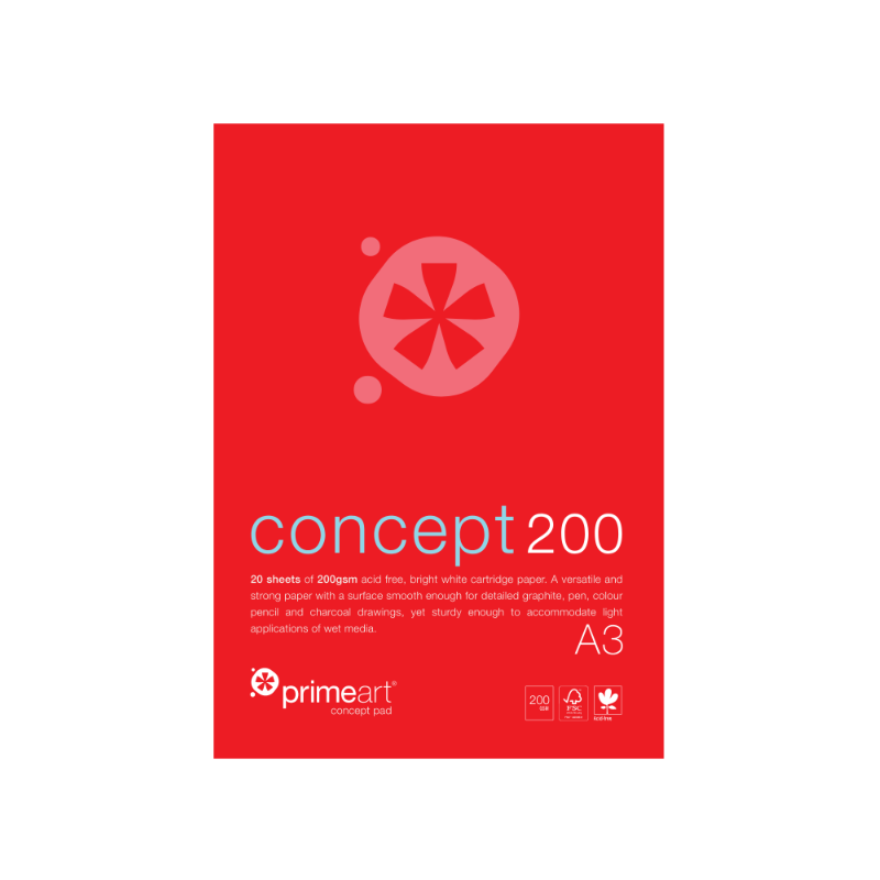Primeart Concept Pad 200gsm A3 (20 Sheet)
