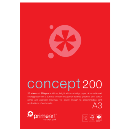 Primeart Concept Pad 200gsm A3 (20 Sheet)