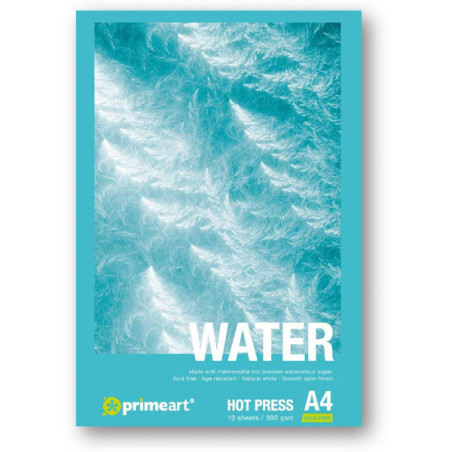 PrimeArt Water Pad Hot Pressed 10 sheets A4