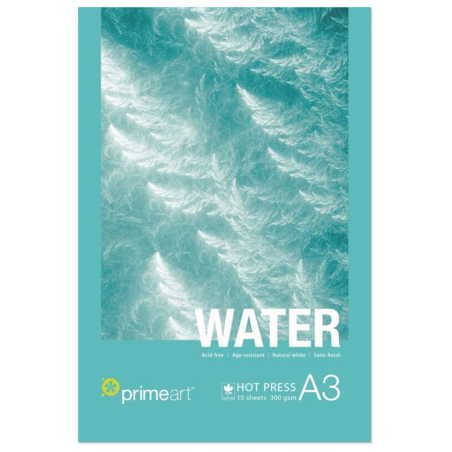 PrimeArt Water Pad Hot Pressed 10 sheets A3