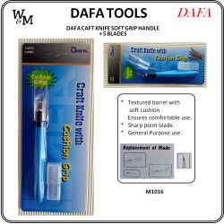 W&M Dafa Craft Knife Soft Grip Handle + 5 Blades