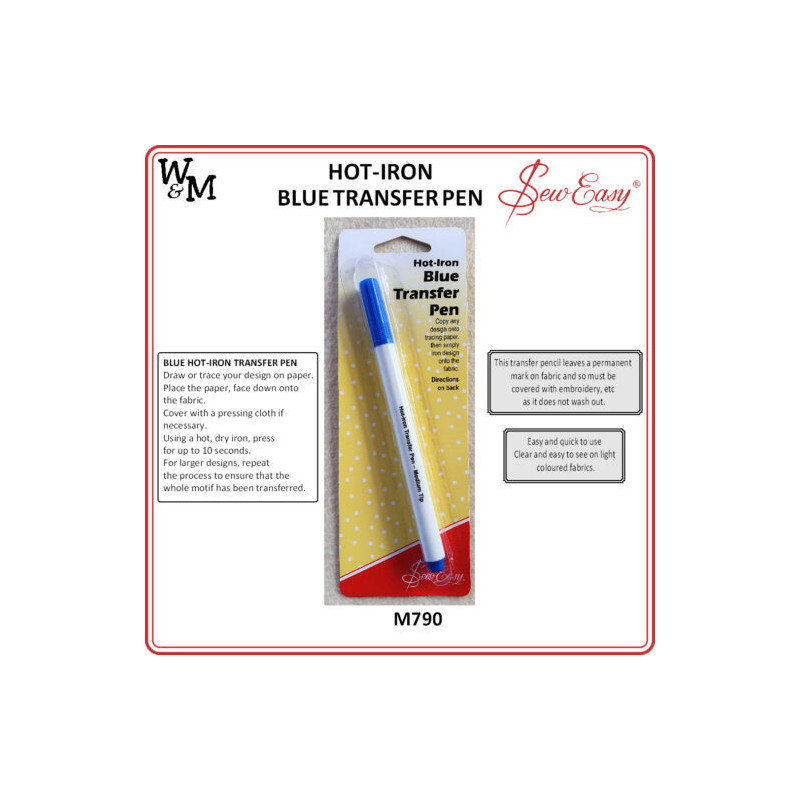 SEW EASY Hot Iron Transfer Pen BLUE