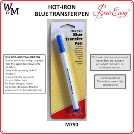 SEW EASY Hot Iron Transfer Pen BLUE