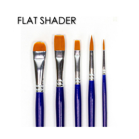 Decoart Designer's Brushes Basic Set with Flat Shaders