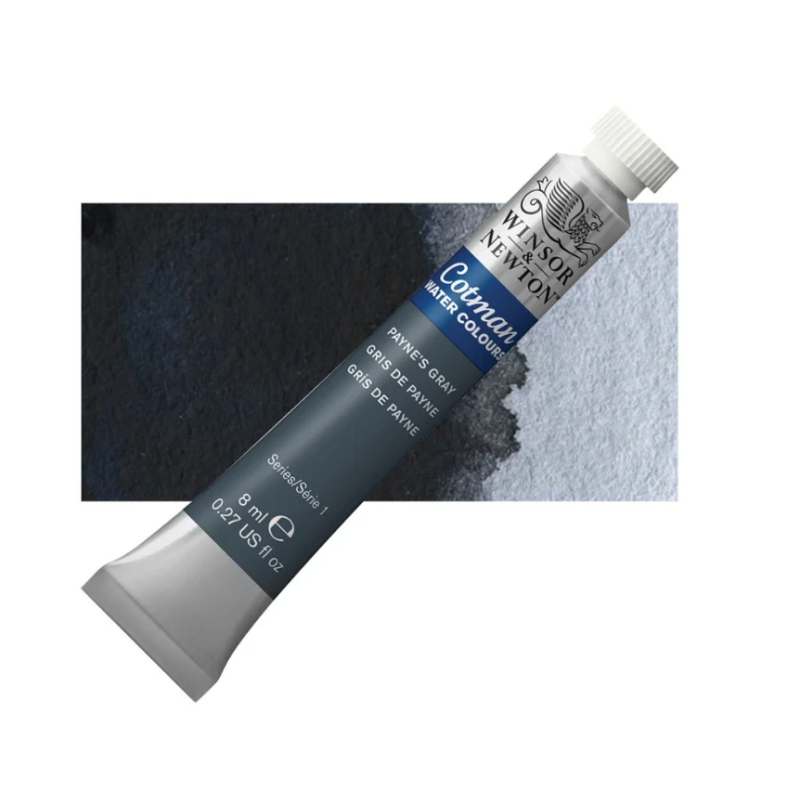 Winsor and Newton Cotman Watercolour 8ml Tube -Paynes Grey