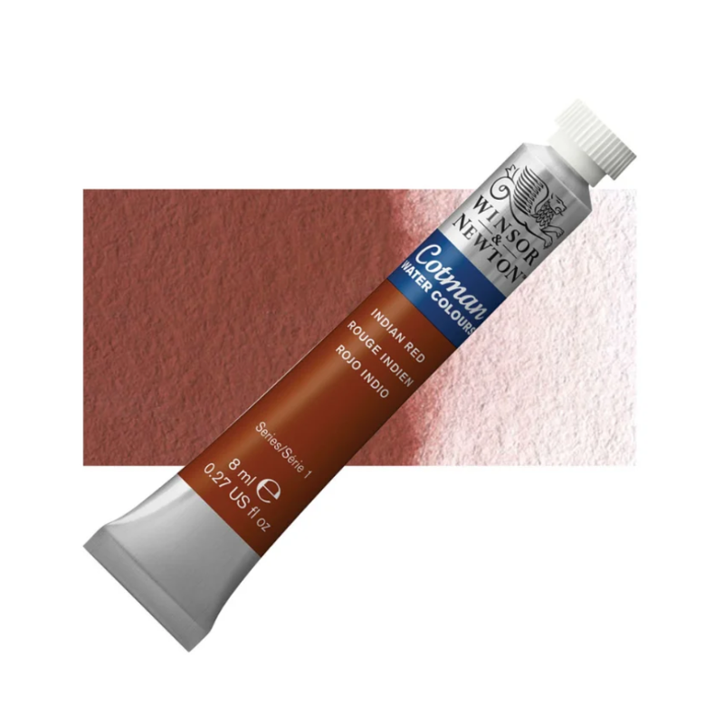 Winsor and Newton Cotman Watercolour 8ml Tube - Indian Red
