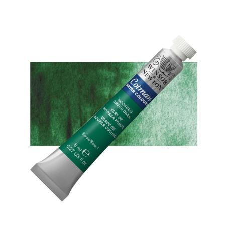 Winsor and Newton Cotman Watercolour 8ml Tube - Hookers Green Dark