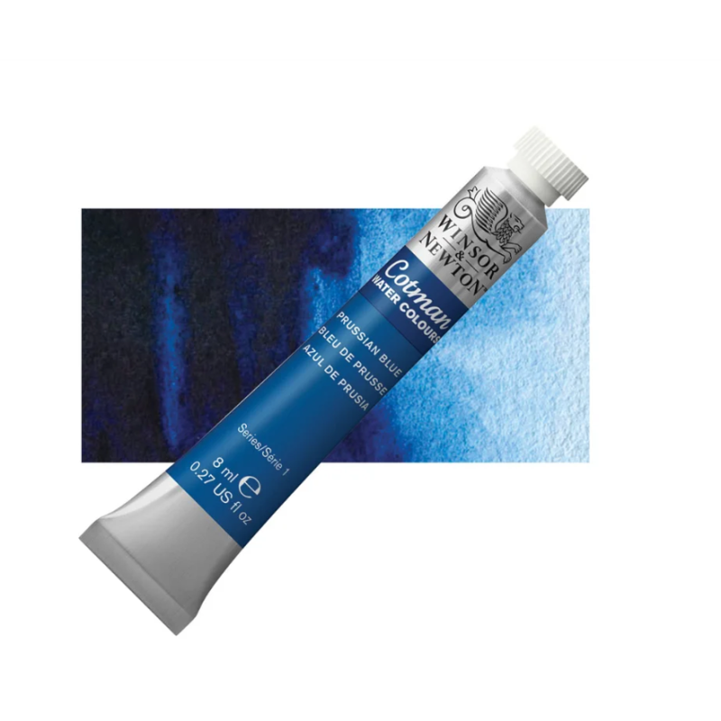 Winsor and Newton Cotman Watercolour 8ml Tube - Prussian Blue