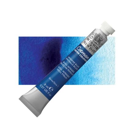 Winsor and Newton Cotman Watercolour 8ml Tube -Intense Phthalo Blue