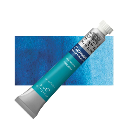 Winsor and Newton Cotman Watercolour 8ml Tube - Turquoise