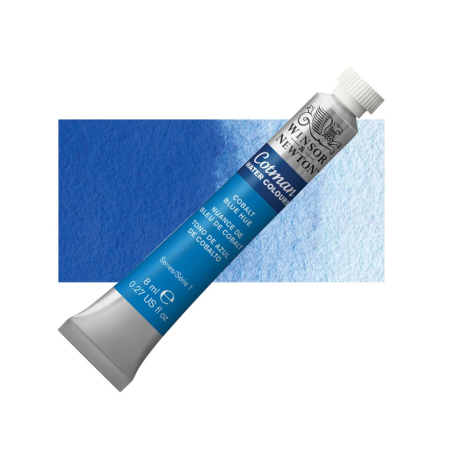 Winsor and Newton Cotman Watercolour 8ml Tube - Cobalt Blue Hue