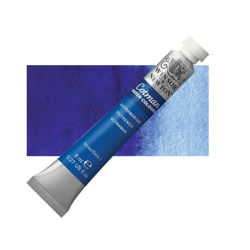 Winsor and Newton Cotman Watercolour 8ml Tube - Ultramarine