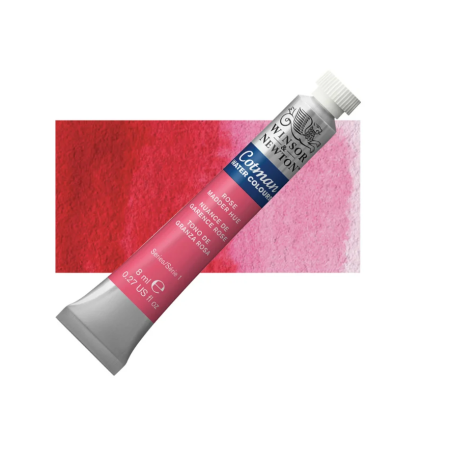 Winsor and Newton Cotman Watercolour 8ml Tube - Rose Madder Hue