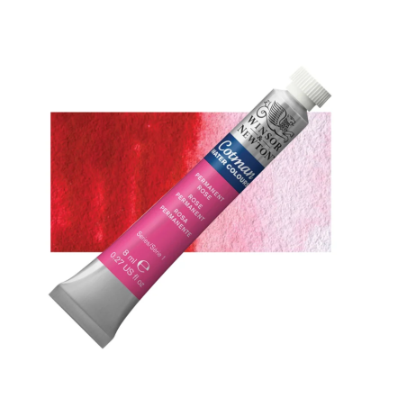 Winsor and Newton Cotman Watercolour 8ml Tube - Permanent Rose