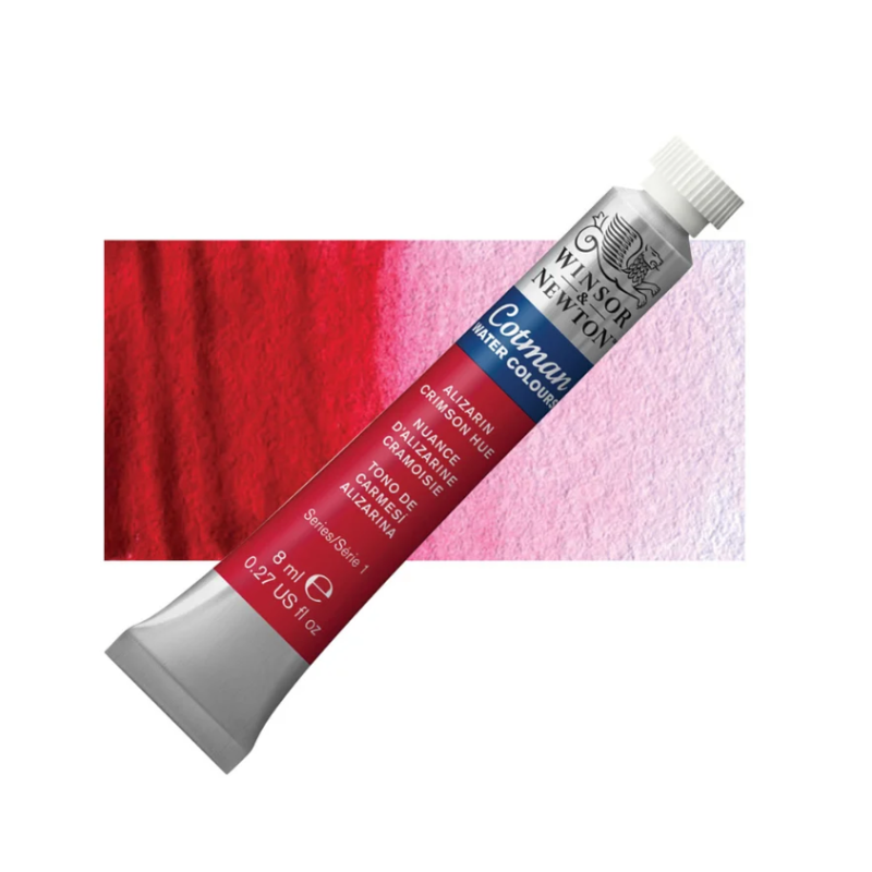 Winsor and Newton Cotman Watercolour 8ml Tube - Alizarin Crimson Hue