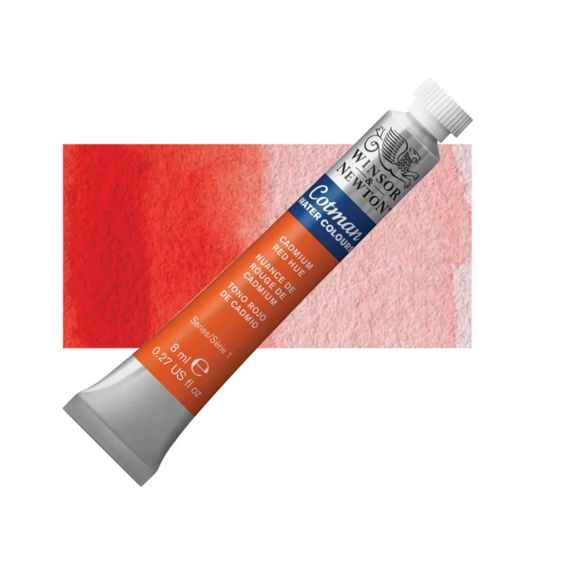 Winsor and Newton Cotman Watercolour 8ml Tube - Cadmium Red Hue