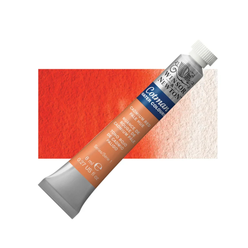 Winsor and Newton Cotman Watercolour 8ml Tube - Cadmium Red Pale Hue