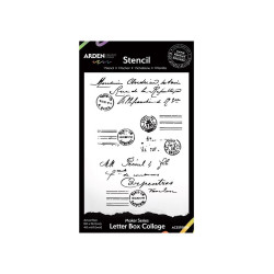 Arden Maker Series Letter Box Collage 4x6in Stencil