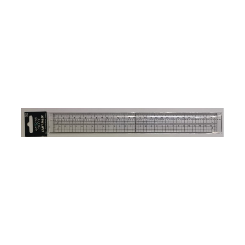 Kcraft Metal Edged Craft Ruler with Centre Line