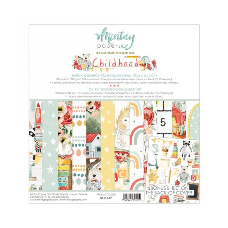 Mintay 12x12 Paper Pack Childhood