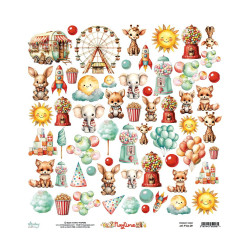 Mintay Playtime 12 x 12 Scrapbook Paper - Elements