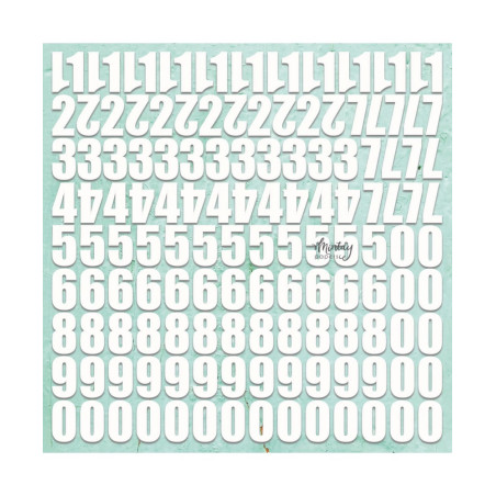 Mintay 12x12 Chipboard Numbers