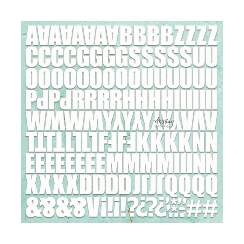 Mintay 12x12 Chipboard Monograms 2
