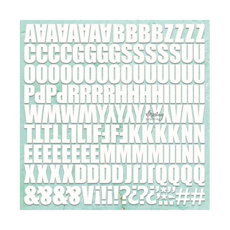 Mintay 12x12 Chipboard Monograms 2