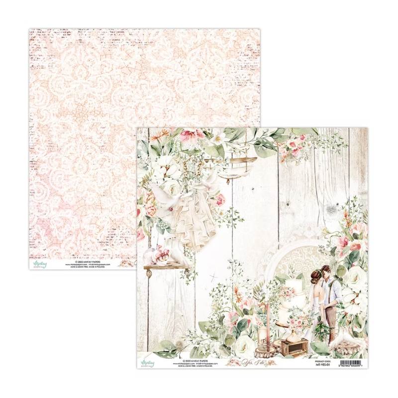 Mintay 12 x 12 Yes, I do Paper 01