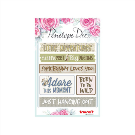 Penelope Dee Woodlands Tales Sentiments Stickers