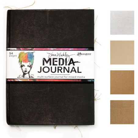 Ranger Dina Wakley Media Journal 8"X10" - Black