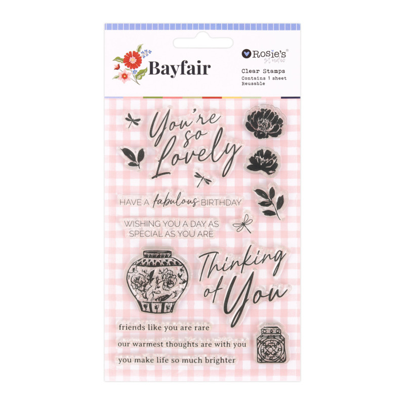 Rosies Studio Clear Stamp Bayfair