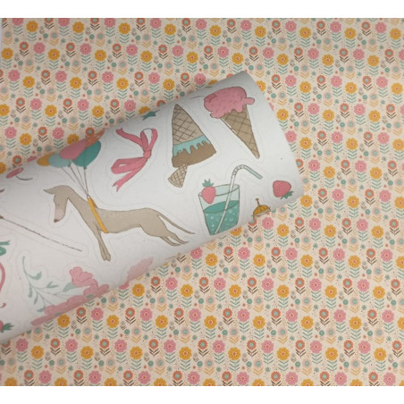 Lady Pattern Sweet Summer Paper - Vintage Blooms