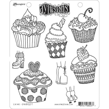 Ranger Dyan Reaveley's Dylusions Cling Stamp Collections 8.5"X7" - Eat Me