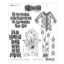 Ranger Dyan Reaveley's Dylusions Cling Stamp Collections 8.5"X7" - Adjust My Crown