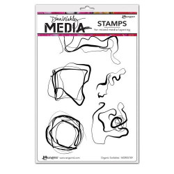 Ranger Organic Scribbles Dina Wakley Media Stamp